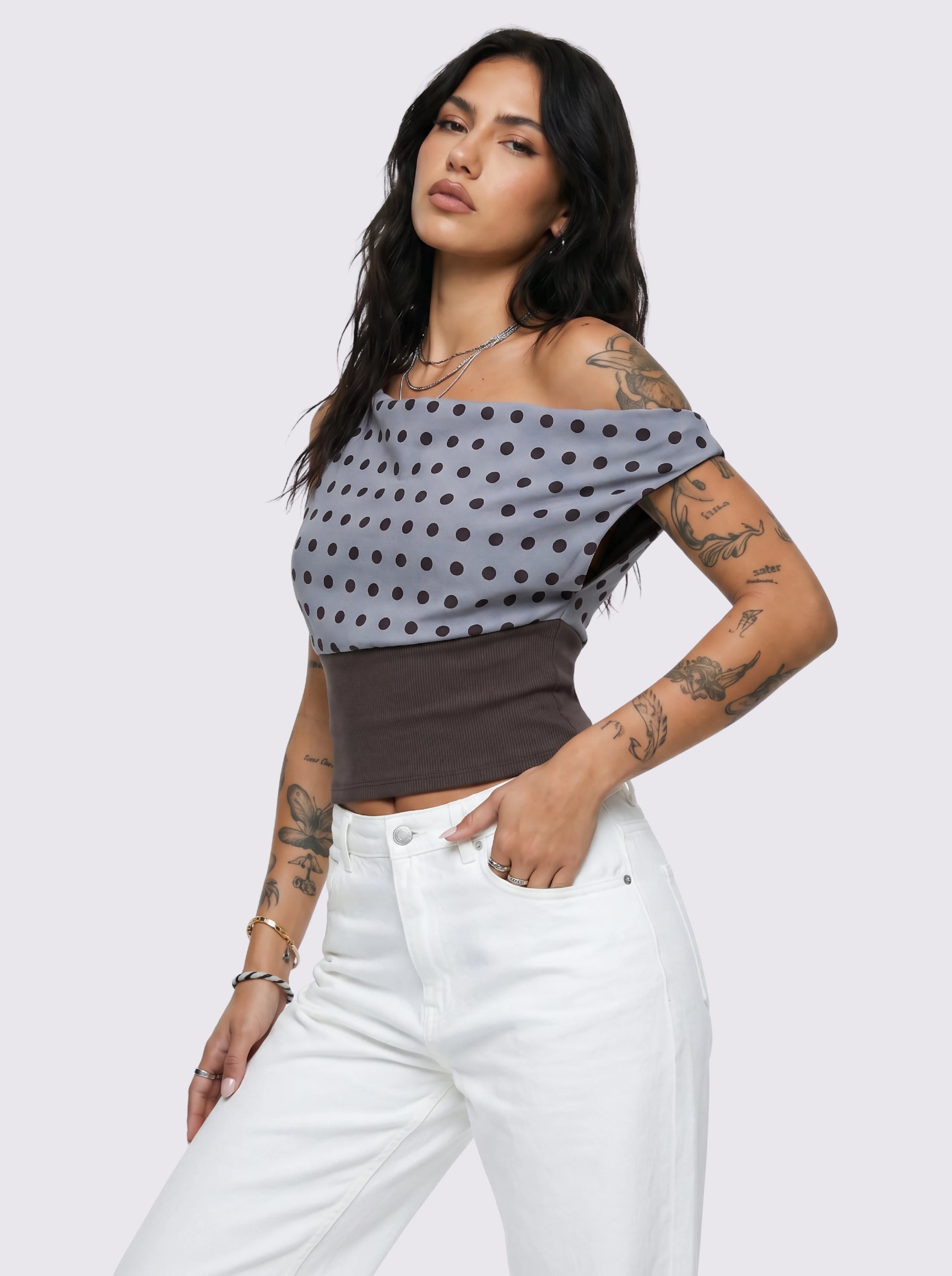 DUSTY BLUE & MOCHA