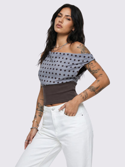 DUSTY BLUE & MOCHA